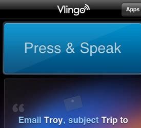 Vlingo for iPhone .